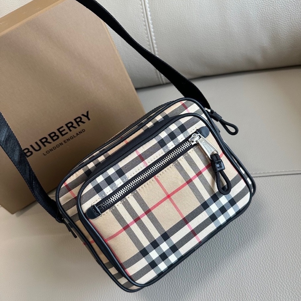 Burberry Women's Beige Check Crossbody Bag